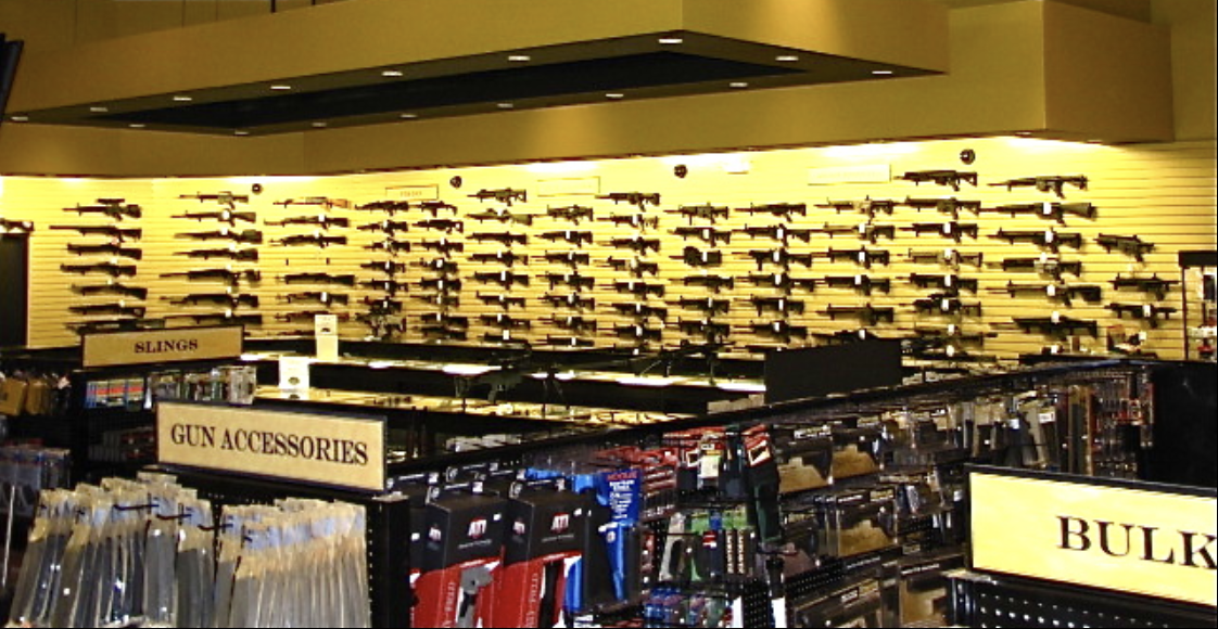 Firearms retail floor at The Alamo of Jensen Beach